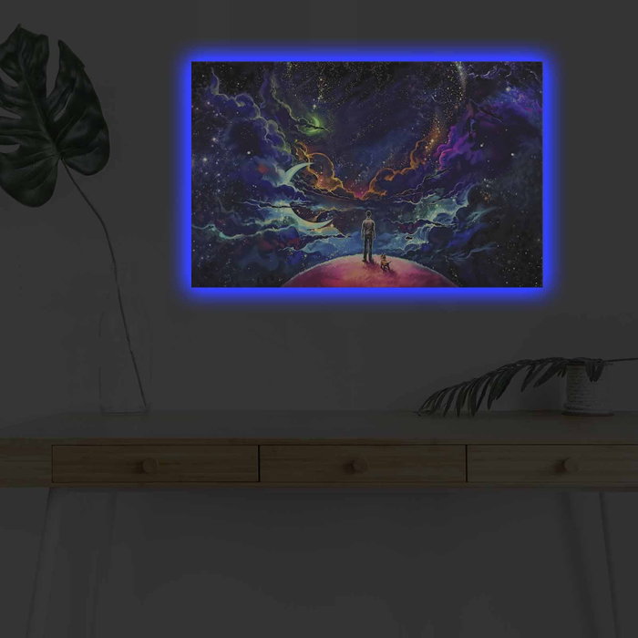 Wallity Lienzo Decorativo Iluminado con LEDs NASA-011 Multicolor Wallity Lienzo Decorativo Iluminado con LEDs NASA-011 Multicolor